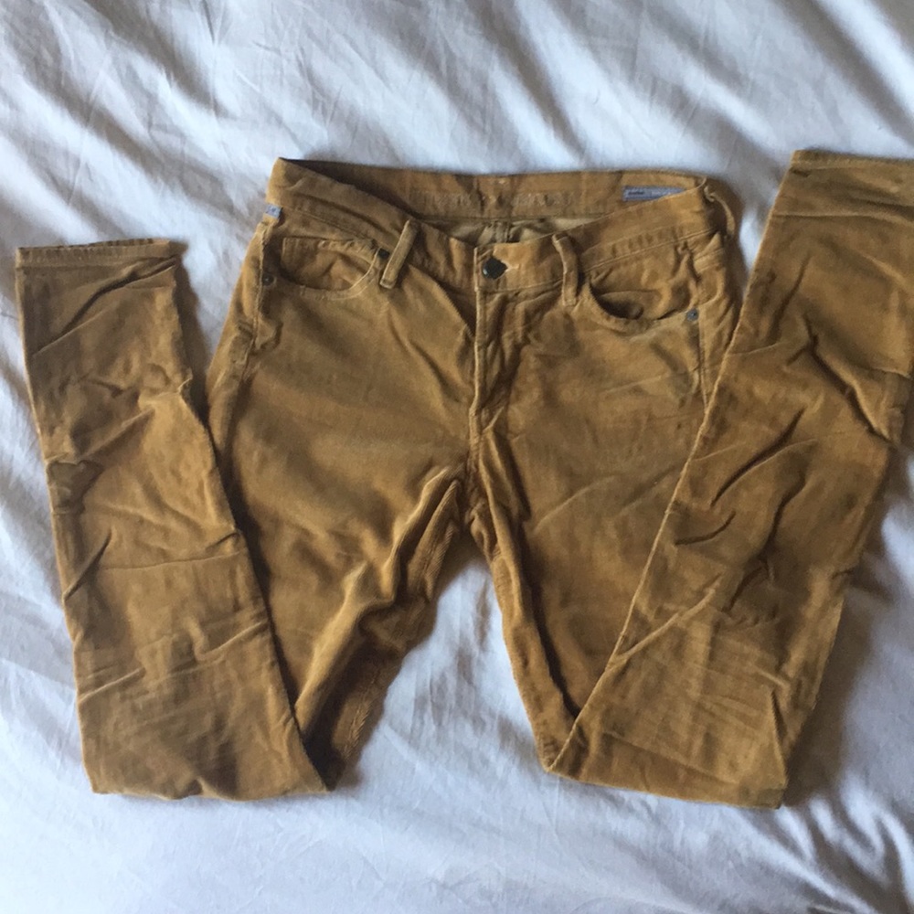 Citizens mustard corduroy pants